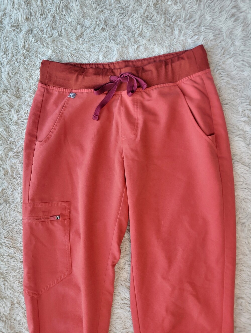 Figs Zamora Jogger Scrub Pants Clay XS Petite - Picture 3 of 8